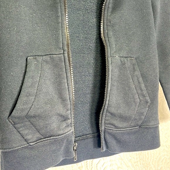 Jordan Black Zip Hoodie Boys Size 6/7 - Picture 4 of 10